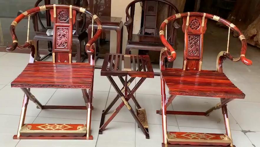 红木古典家具#交椅具有丰富的延伸寓意,在我们漫长的文化过程中形成